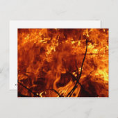 Le coeur de la carte postale incendie (Devant / Derrière)