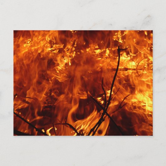 Le coeur de la carte postale incendie (Devant)