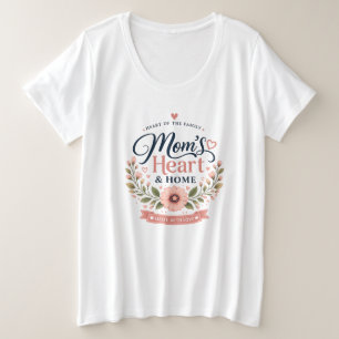 Le cœur de maman & Maison T-Shirt de la fête des