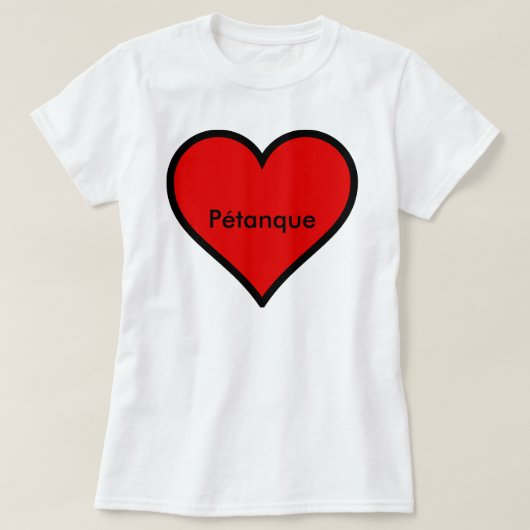 Le "Coeur" des T-shirts Petanque (Design devant)