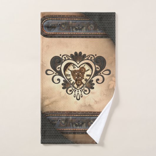 Le coeur du steampunk (Serviette à main)