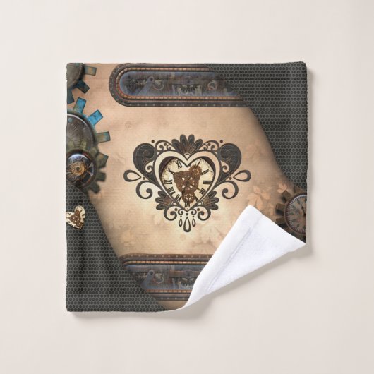Le coeur du steampunk (Gant de toilette)