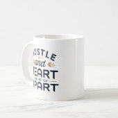 Le coeur et l'agitation vous séparent café Mug (Devant gauche)
