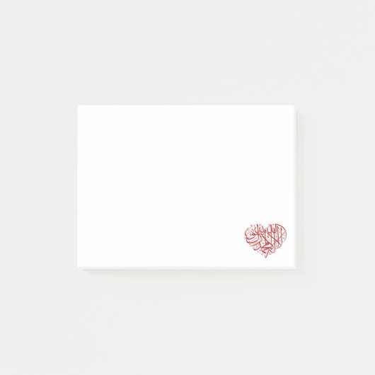 Le Coeur Rouge Post-it® Notes (Voorkant)