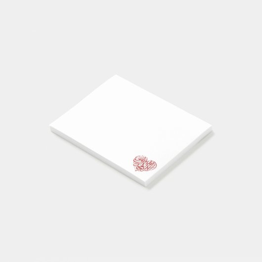 Le Coeur Rouge Post-it® Notes (Schuin)