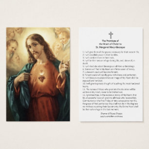 Le coeur sacré de Jésus promet St Margaret Mary