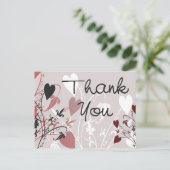 Le coeur se développe carte postale (Debout devant)