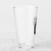 "Le Coeur" Verre Pint Éffrayant (Droite)