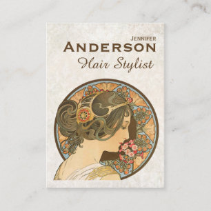 Le coiffeur fleurit le carte de visite de la