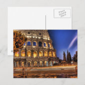 Le Colisée de Rome sous la carte postale du ciel n (Devant / Derrière)