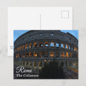 Le Colisée, Rome, Italie au Crépuscule - Carte pos (Devant / Derrière)