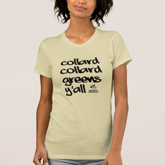 Le collard verdit le T-shirt organique de la (Devant)