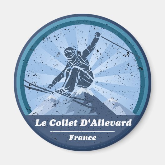 Le Collet D'Allevard Ski Magneet (Voorkant)