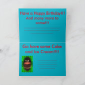 Le Colorado carte d'anniversaire de sept automnes (Intérieur)