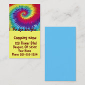 Le colorant de cravate conçoit le carte de visite (Devant / Derrière)