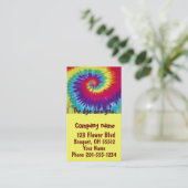 Le colorant de cravate conçoit le carte de visite (Debout devant)