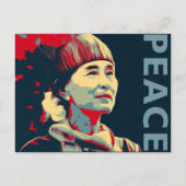 LE COMBAT - Aung San Suu Kyi | Carte postale perso (Devant)