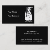 Le comédien vient de tuer le Carte de visite (Devant / Derrière)