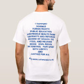 Le comté de Calumet Démocrate - le T-shirt des (Dos)