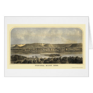 Le comté de Winona, carte panoramique de manganè