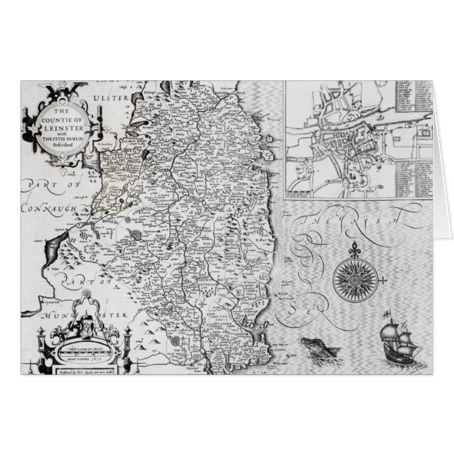 Le comté du Leinster avec la ville de Dublin (Devant horizontal)