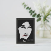 Le comte Vampire Black RSVP Cartes de visite (Debout devant)