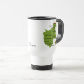 Le comté vers le bas tracent et Crest des tasses (Devant droit)