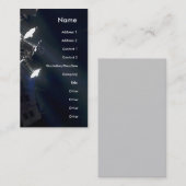 Le concert allume la verticale de carte de visite (Devant / Derrière)