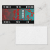 Le Conseil du carte de visite de 13 membres (Devant / Derrière)