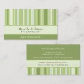 Le conseiller barre le carte de visite (Devant / Derrière)