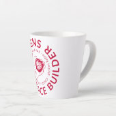 Le Constructeur de la paix Latte Mug (Angle droit)