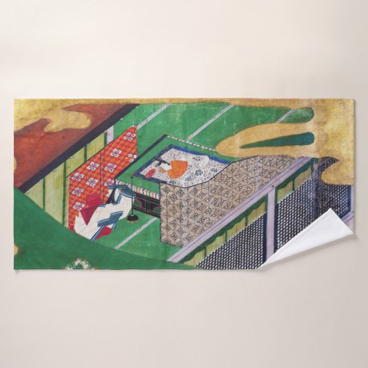 Le Conte de Genji, Tawaraya Sotatsu (Serviette de bain)