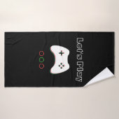 Le contrôleur de jeu vidéo, nous a laissés art (Serviette de bain)