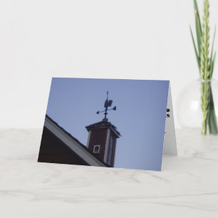 "Le coq montre le chemin" Carte de félicitations