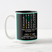 Le Coque contre C : Amusant Mug Alphabet (Gauche)