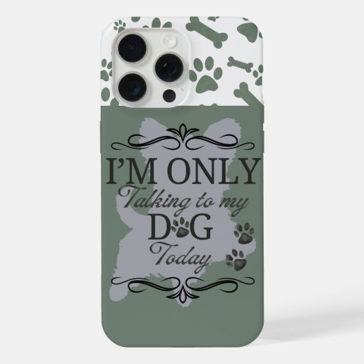 Le Coque-coque iphone de chien gris (Verso)