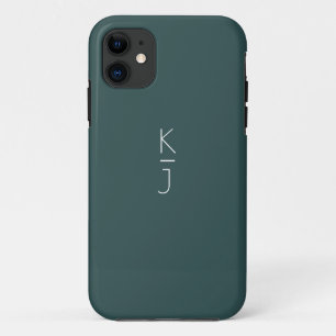 Le coque iphone Coque-Matte de Monogramme Éditable