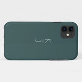 Le coque iphone Coque-Matte de Monogramme Éditable (Dos (Horizontal))