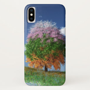 Le coque iphone de l'arbre de saison