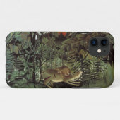 Le coque iphone de lion affamé de Rousseau (Dos (Horizontal))
