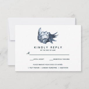 Le coquillage bleu   Mariage RSVP avec choix de re