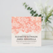 Le corail fleurit des invitations de mariage (Debout devant)