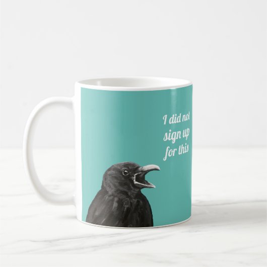 Le Corbeau N'A Pas Inscrit De La Mug De Café (Gauche)