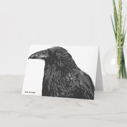 Le Corbeau Plie Les Cartes (Devant)