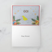 Le corgi "l'a laissé neiger" carte de Noël (Intérieur)