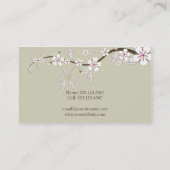 Le cornouiller fleurit carte de visite (Dos)