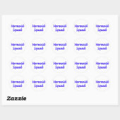 Le corps de sirène sur un autocollant (Feuille)