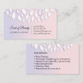 Le cosmétique composent le carte de visite de (Devant / Derrière)