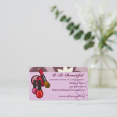 Le cosmétique entretient le carte de visite (Debout devant)