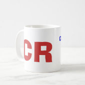 Le Costa Rica * tasse audacieuse de CR (Devant gauche)